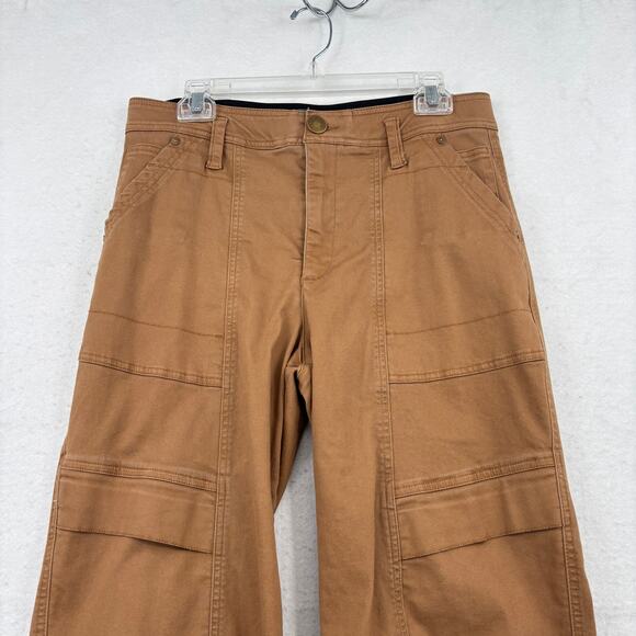 Democracy Cargo Jeans Womens Size 12 Brown Ab Solution Stretch Denim - Picture 2 of 12